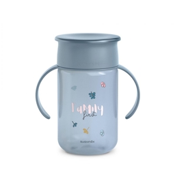 SUAVINEX Εκπαιδευτικό Ποτηράκι 360° Με Λαβές Bear Blue 340ml (12+ μηνών)