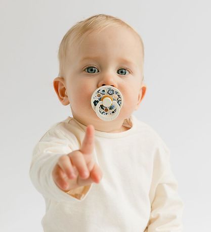 BIBS x LIBERTY Σετ Στρογγυλές Πιπίλες Latex Colour Bobo Ivory Mix (6-18 μηνών)