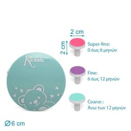KIOKIDS Ηλεκτρική Λίμα Νυχιών Μωρού Mint (0+ μηνών)