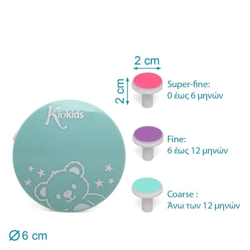 KIOKIDS Ηλεκτρική Λίμα Νυχιών Μωρού Mint (0+ μηνών)