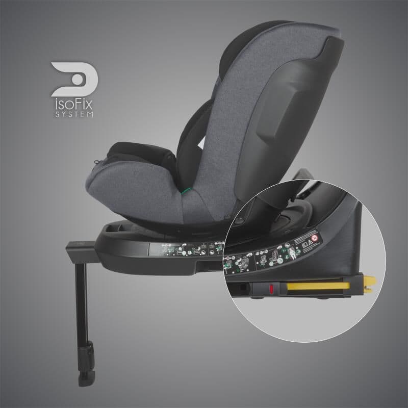 COCCOLLE Κάθισμα Αυτοκινήτου Isofix i-Size Ario 360° Anthracite (40-150cm)
