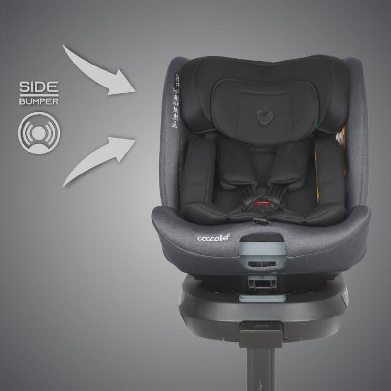 COCCOLLE Κάθισμα Αυτοκινήτου Isofix i-Size Ario 360° Anthracite (40-150cm)