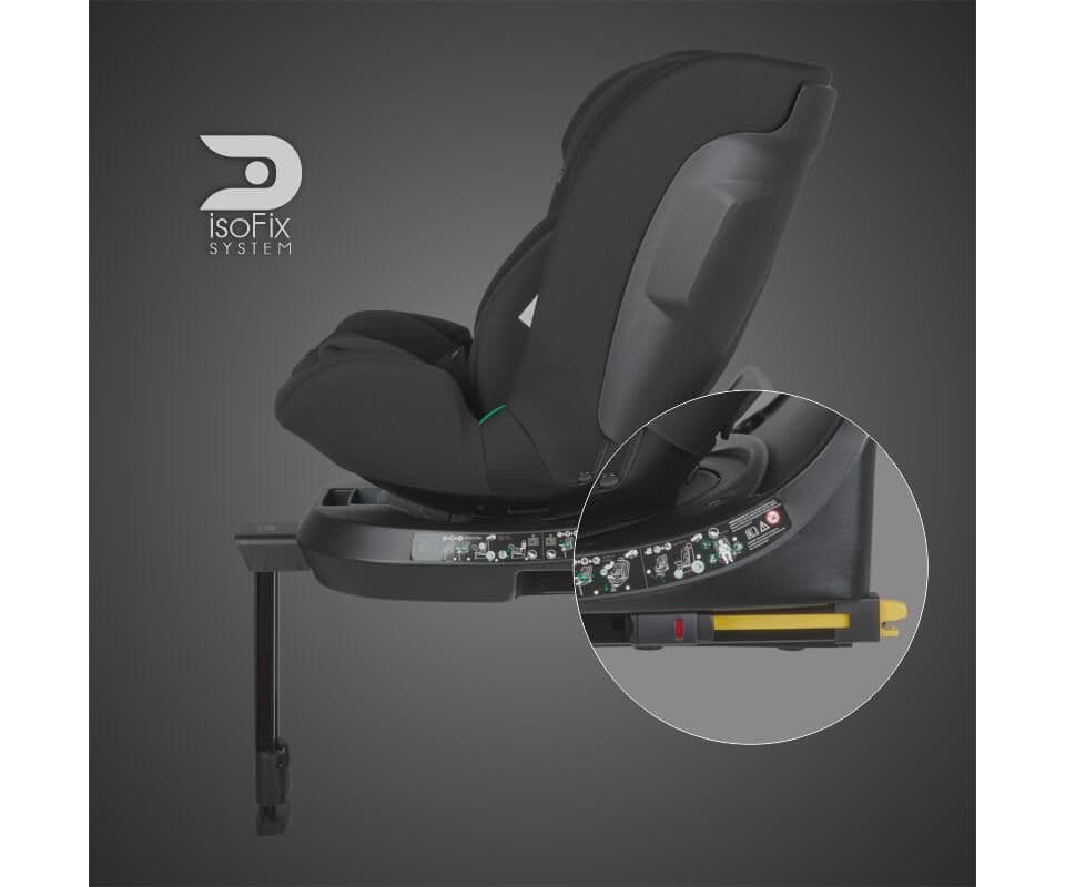 COCCOLLE Κάθισμα Αυτοκινήτου Isofix i-Size Ario 360° Midnight Black (40-150cm)