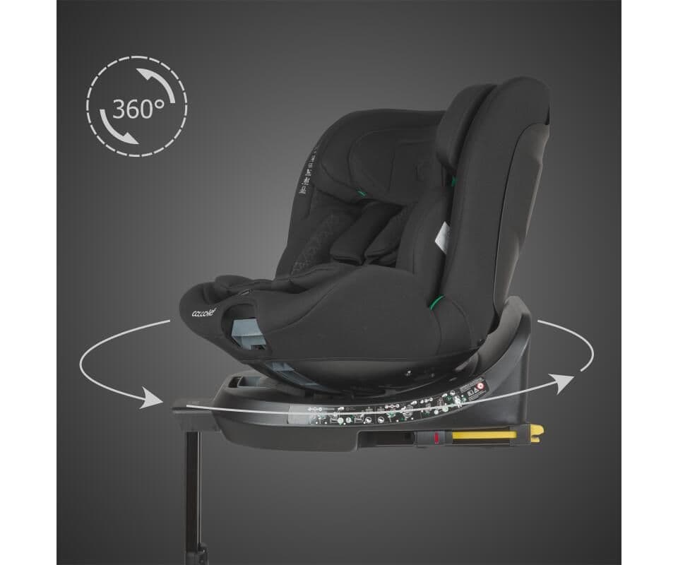 COCCOLLE Κάθισμα Αυτοκινήτου Isofix i-Size Ario 360° Midnight Black (40-150cm)