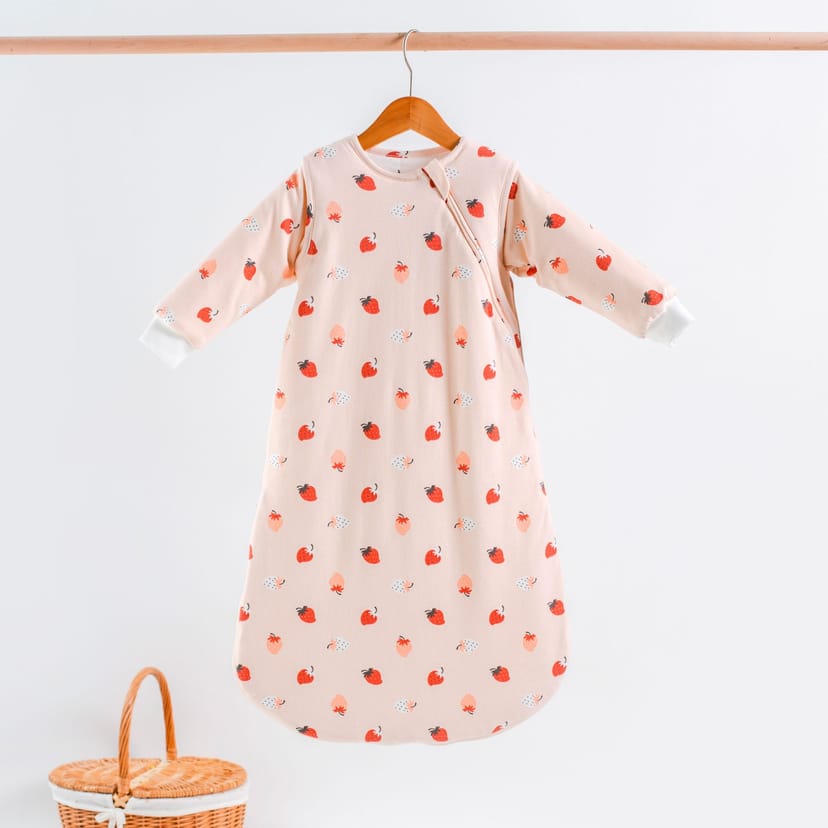 ABO Βρεφικός Υπνόσακος Με Αποσπώμενα Μανίκια Bag Me Strawberry (2.5 Tog)
