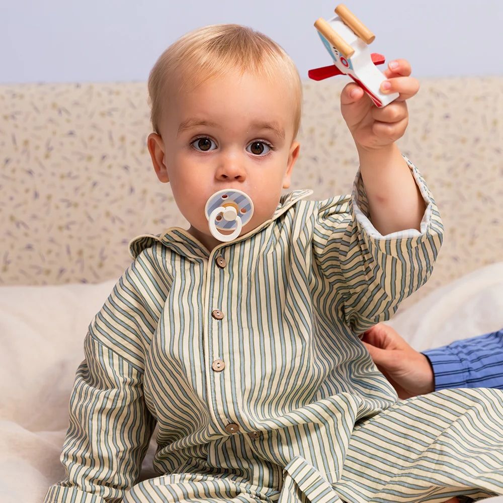 BIBS x LIBERTY Σετ Στρογγυλές Πιπίλες Latex Colour Eloise Dusty Blue Mix (0-6 μηνών)