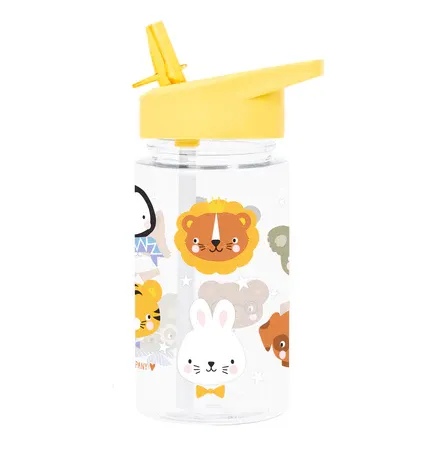 LITTLE LOVELY COMPANY Παιδικό Παγούρι Με Καλαμάκι Animal Friends 450ml (12+ μηνών)