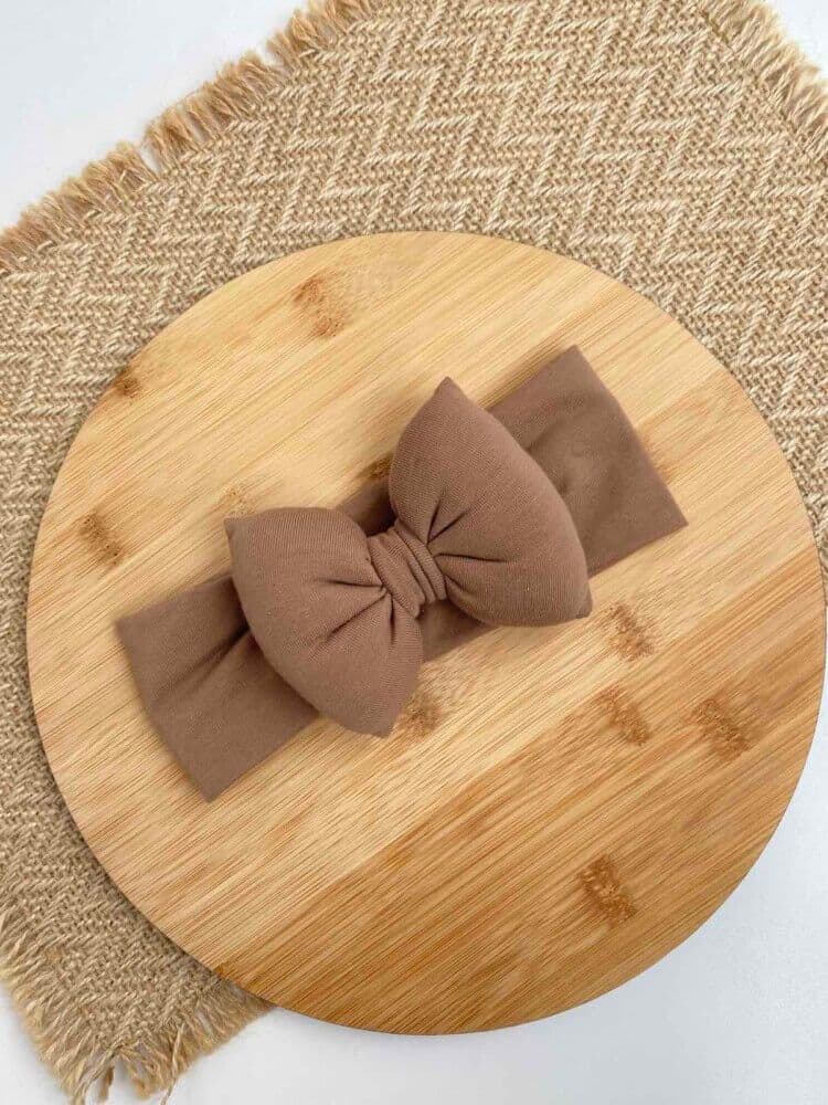 STAMATIS BEBE Βρεφική Κορδέλα Για Μωρά Με Μεγάλο Φιόγκο Honey Sand