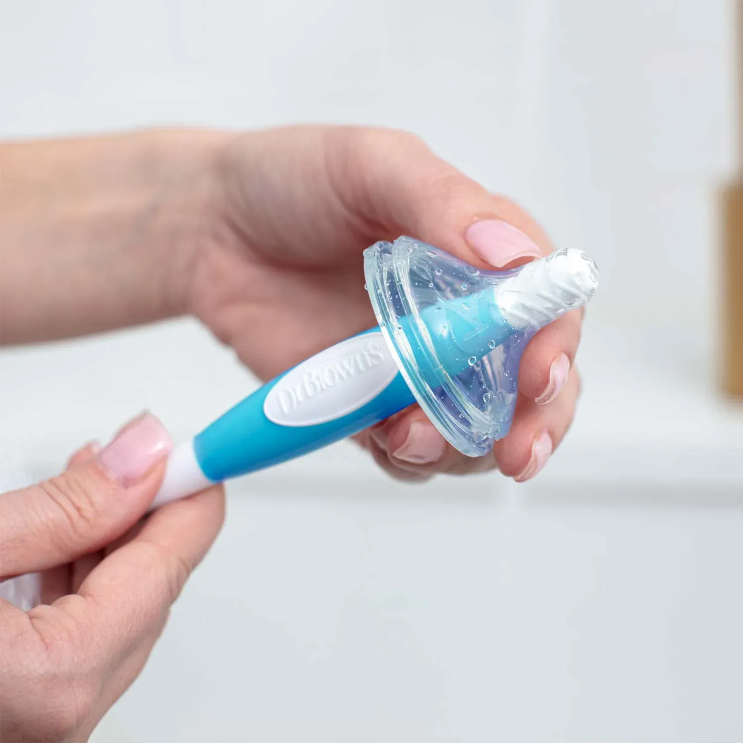 DR. BROWN’S Βούρτσα Καθαρισμού Μπιμπερό & Θηλών Blue