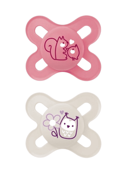 MAM Σετ Πιπίλες Σιλικόνης Start Girl (0-2 μηνών)