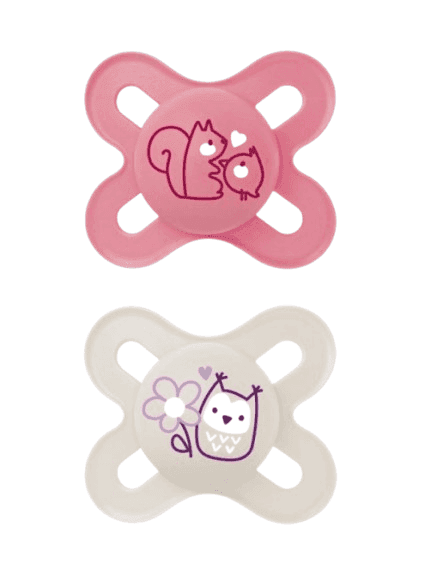 MAM Σετ Πιπίλες Σιλικόνης Start Girl (0-2 μηνών)