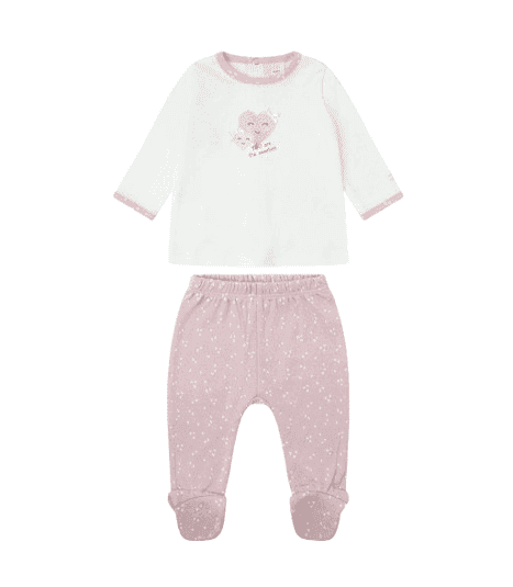 YATSI BABY Βρεφικό Βαμβακερό Σετ Ρούχων Interlock You Are The Sweetest