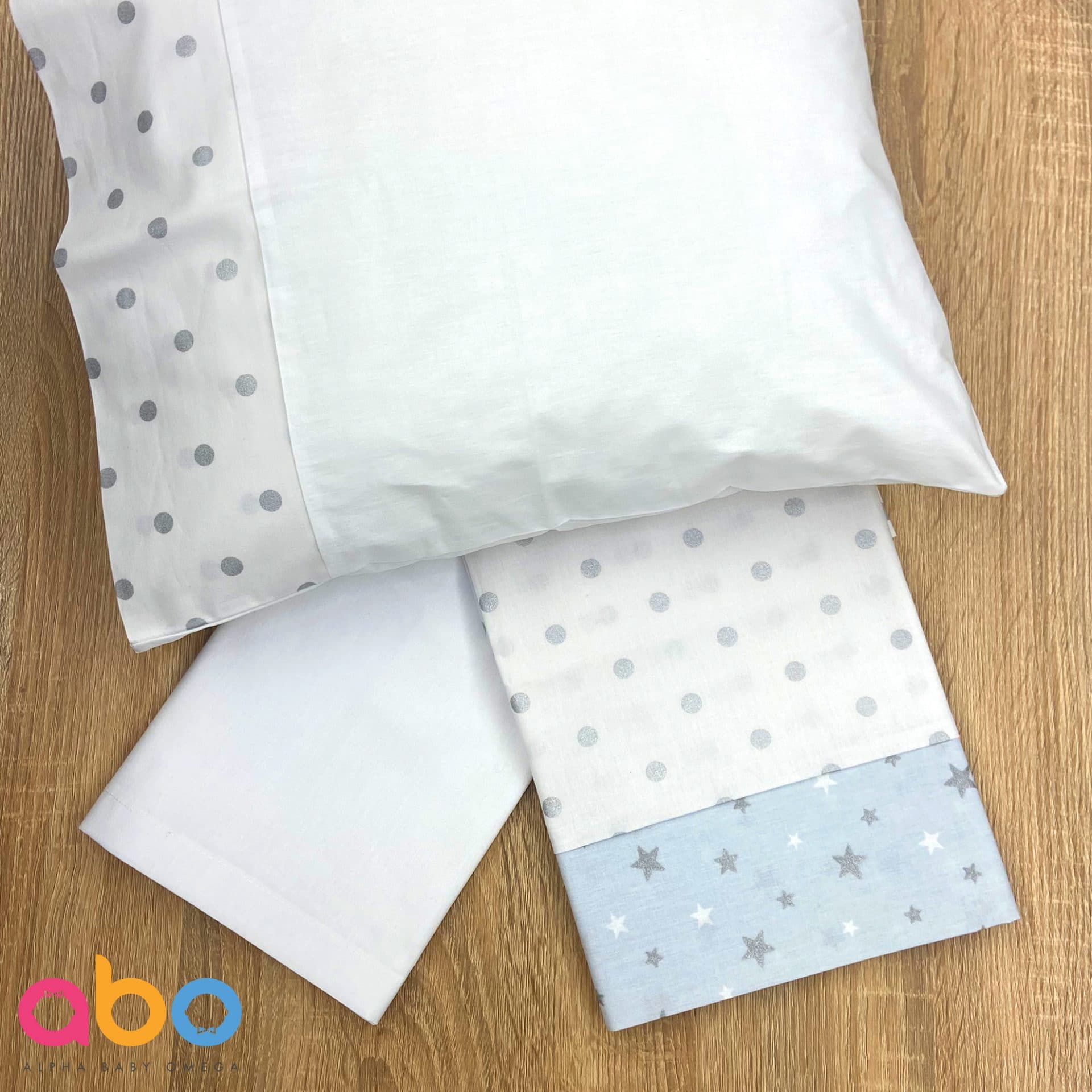 ABO Σετ Σεντόνια Λίκνου Fox Blue (3 Τεμάχια)