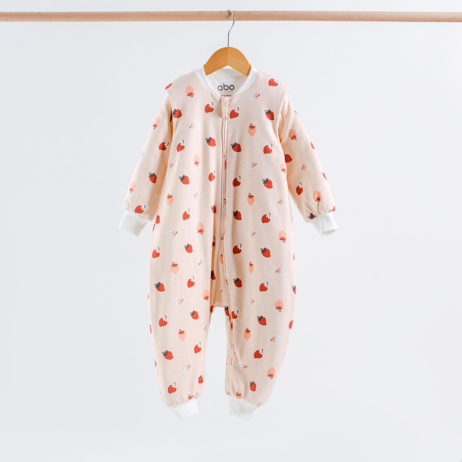 ABO Βρεφικός Υπνόσακος Με Αποσπώμενα Μανίκια Strawberry (2.5 Tog)