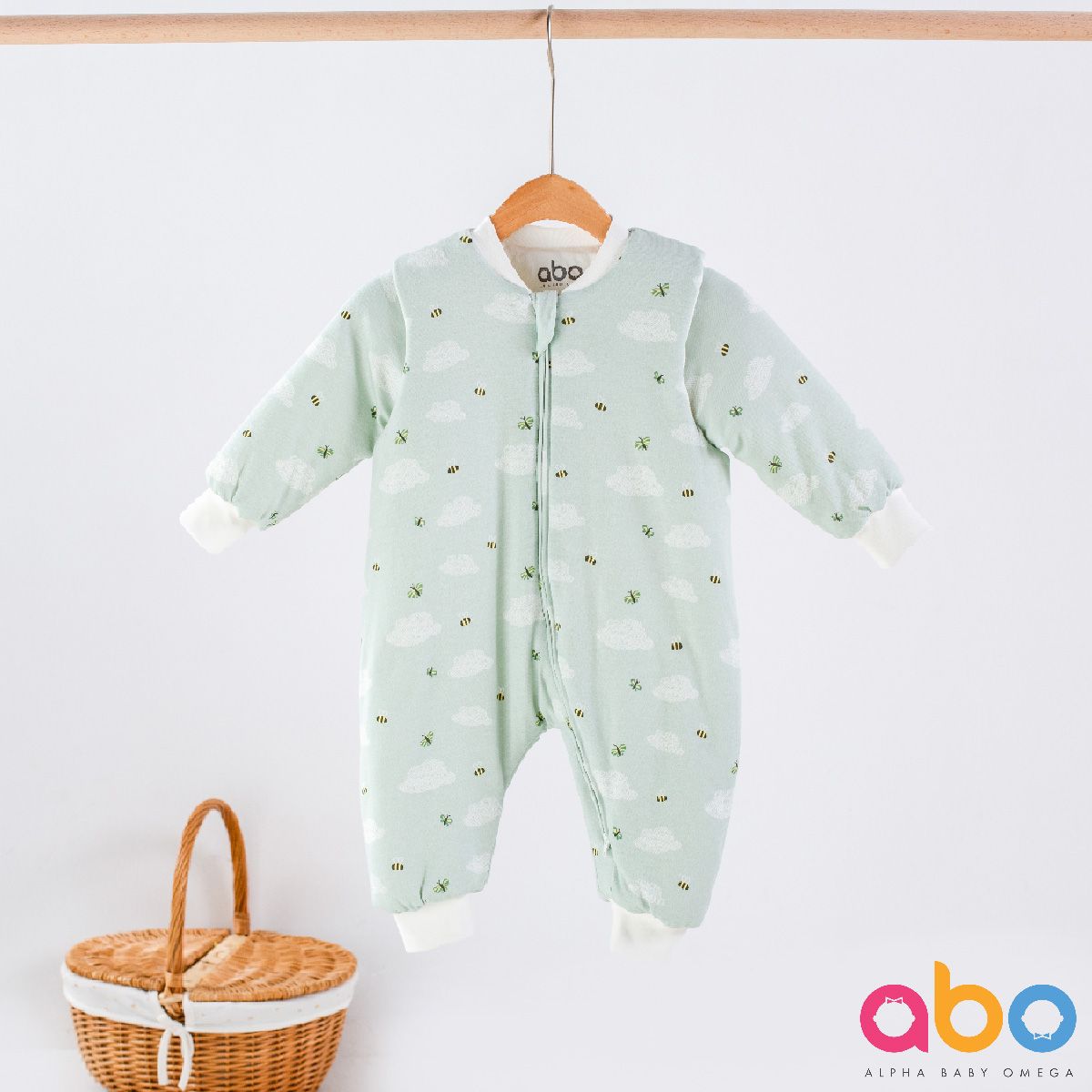 ABO Βρεφικός Υπνόσακος Με Αποσπώμενα Μανίκια Clouds (2.5 Tog)