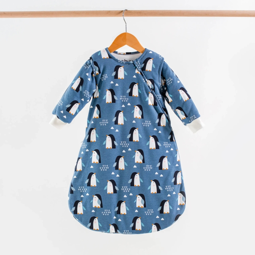 ABO Βρεφικός Υπνόσακος Με Αποσπώμενα Μανίκια Bag Me Penguins (2.5 Tog)