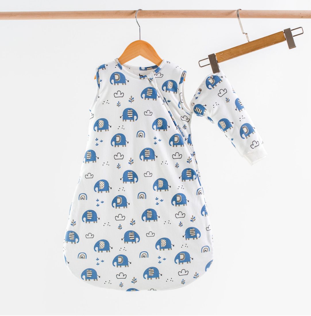 ABO Βρεφικός Υπνόσακος Με Αποσπώμενα Μανίκια Bag Me Elephants (2.5 Tog)
