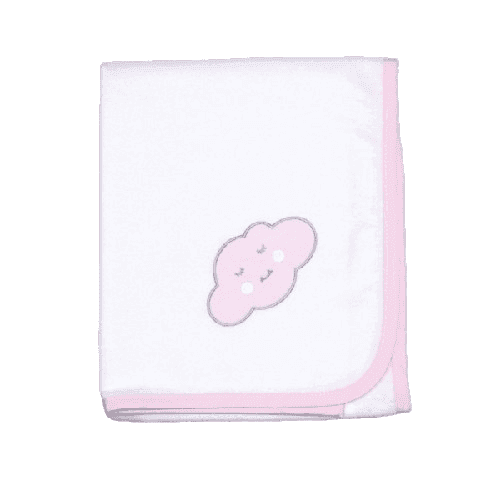 BABY STAR Πάνα Αγκαλιάς Φανέλα Σύννεφο Ροζ