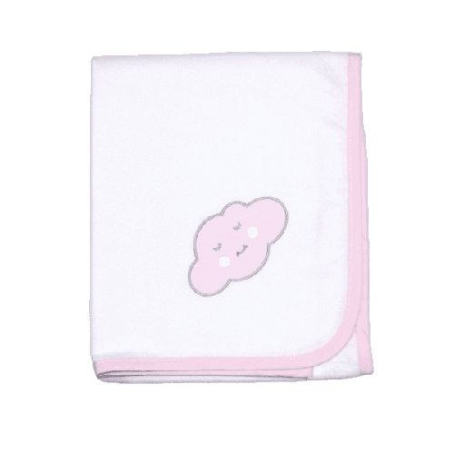 BABY STAR Πάνα Αγκαλιάς Φανέλα Σύννεφο Ροζ