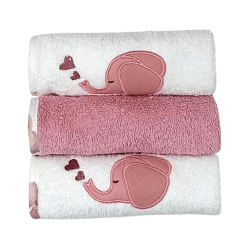 BABY STAR Σετ Πανάκια Ώμου Πετσετέ Elephant (3 Τεμάχια)