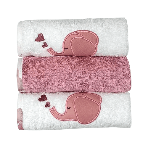 BABY STAR Σετ Πανάκια Ώμου Πετσετέ Elephant (3 Τεμάχια)