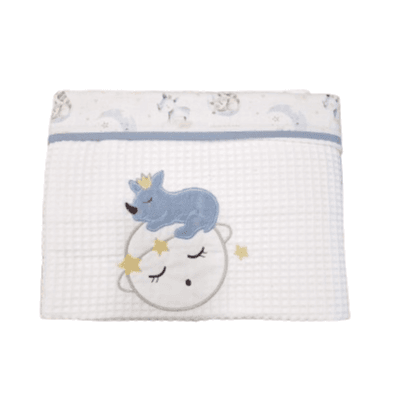 BABY STAR Βρεφική Κουβέρτα Κούνιας Πικέ Rhino