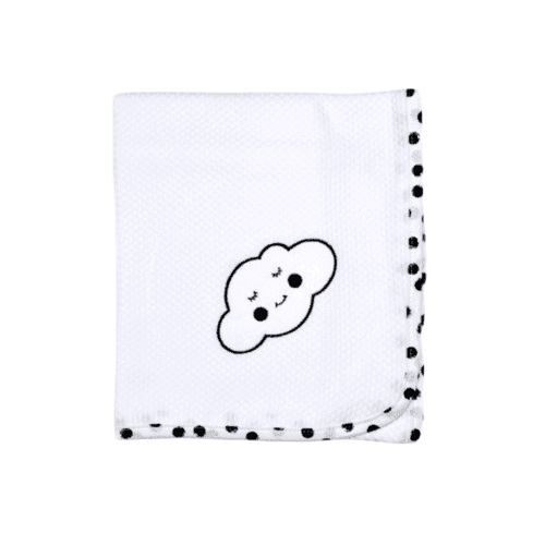 BABY STAR Πάνα Αγκαλιάς Πικέ Σύννεφο Μαύρο