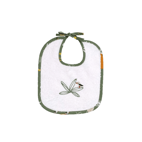 BABY STAR Βρεφική Σαλιάρα Πετσετέ Kenya White (0+ μηνών)