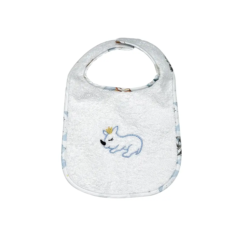 BABY STAR Βρεφική Σαλιάρα Πετσετέ Με Velcro Rhino (0+ μηνών)