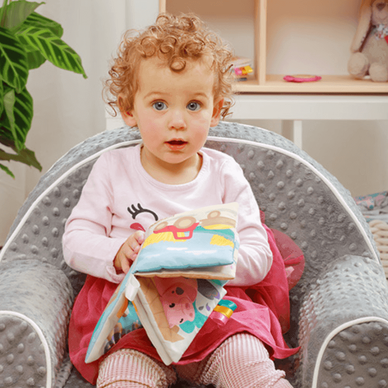 BABYONO Εκπαιδευτικό Υφασμάτινο Βιβλίο Με Μασητικό Farm First Book (0+ μηνών)