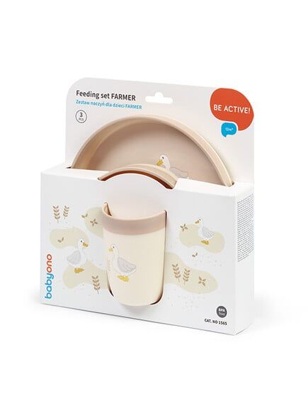 BABYONO Βρεφικό Σετ Φαγητού PP Farmer (12+ μηνών)