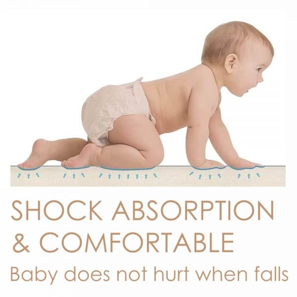 BEBE STARS Αδιάβροχο Αφρώδες Χαλάκι Δαπέδου Boho (180×200 cm)