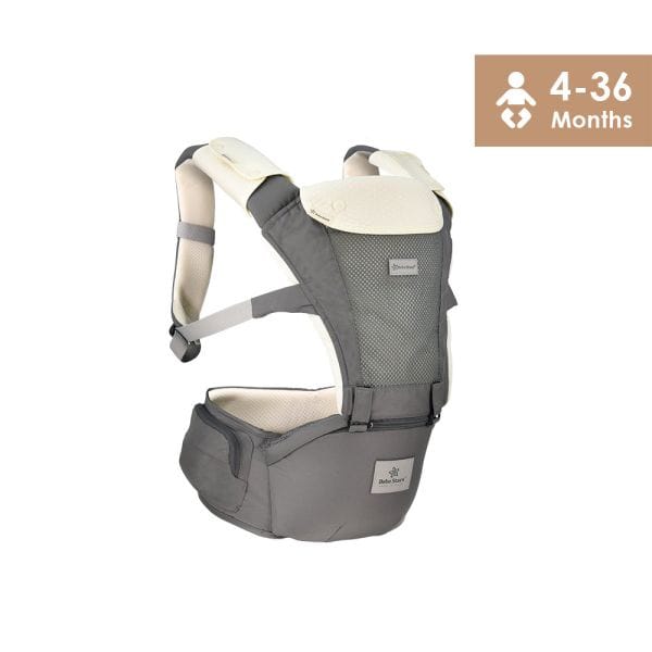 BEBE STARS Εργονομικό Μάρσιπο Hug Me Smoked Grey (4-36 μηνών)