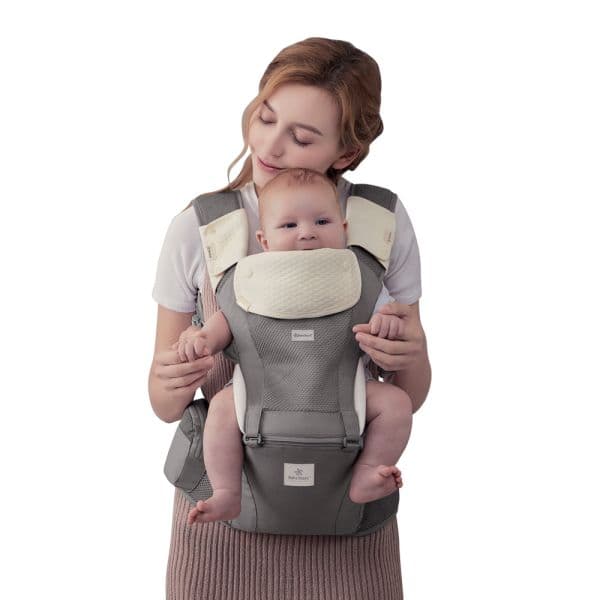 BEBE STARS Εργονομικό Μάρσιπο Hug Me Smoked Grey (4-36 μηνών)