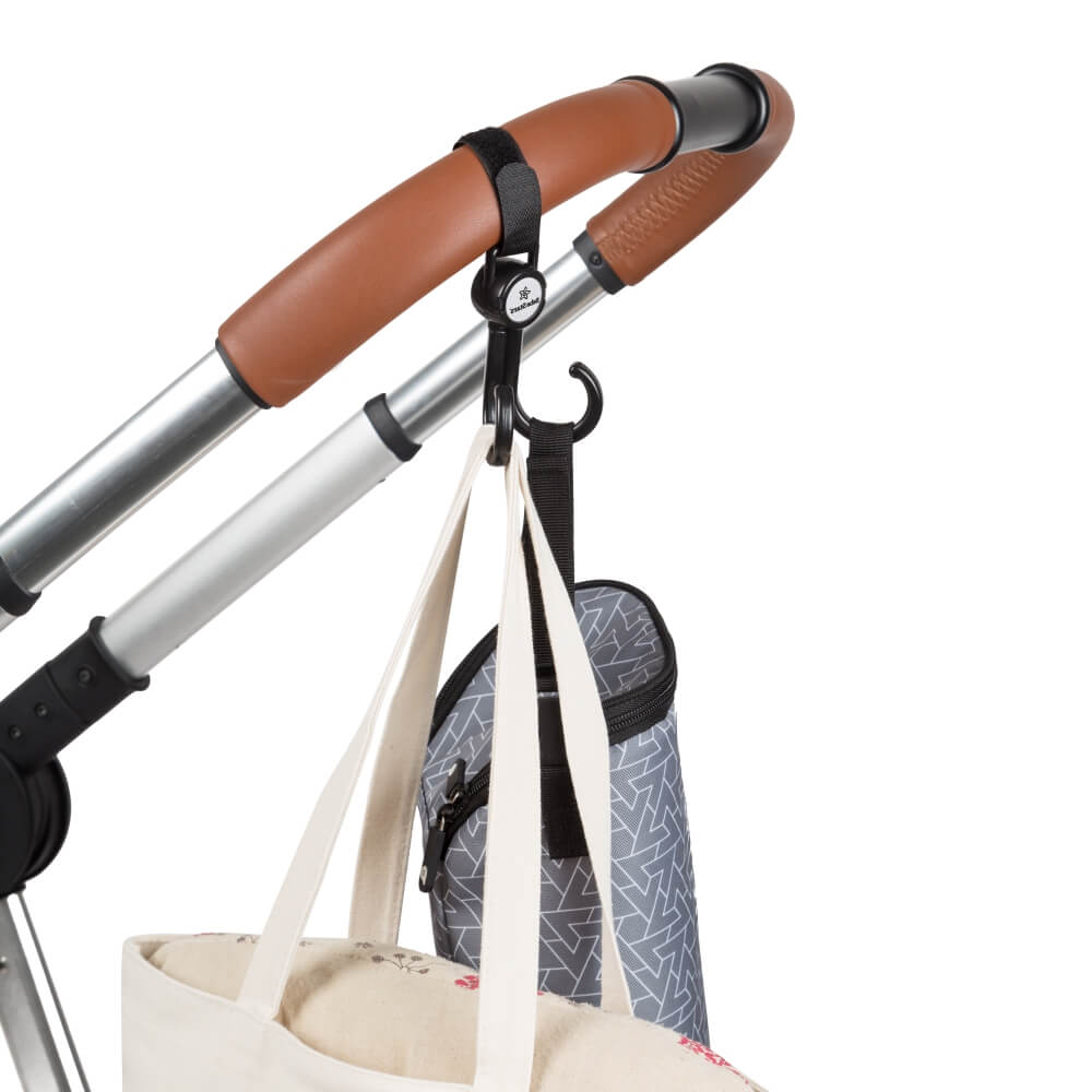 BEBE STARS Σετ Γάντζοι Καροτσιού Με Περιστροφή 300° Universal