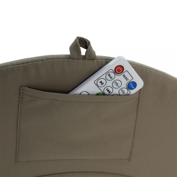 BEBE STARS Ηλεκτρικό Ρηλάξ Μωρού Με Bluetooth Snuggle 360° Natural Beige (0-9 kg)