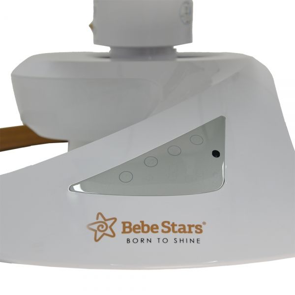 BEBE STARS Ηλεκτρικό Ρηλάξ Μωρού Με Bluetooth Snuggle 360° Natural Beige (0-9 kg)