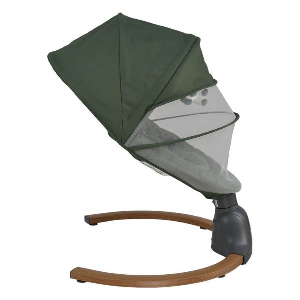 BEBE STARS Ηλεκτρικό Ρηλάξ Μωρού Fluffy Forest Green (0-9 kg)