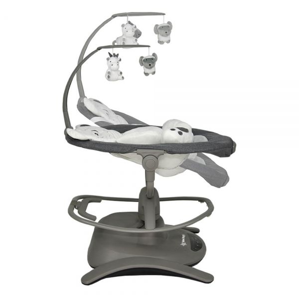BEBE STARS Ηλεκτρικό Ρηλάξ Κούνια 360° Imagine 2in1 Grey (0-12 kg)