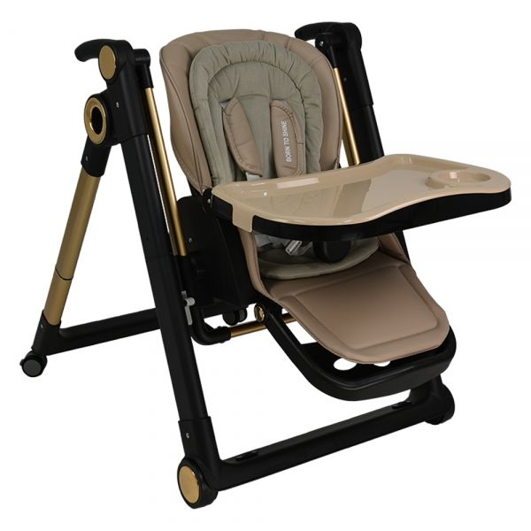 BEBE STARS Καρέκλα Φαγητού-Κούνια 2in1 Yum Yum Mocha Beige (6-36 μηνών)