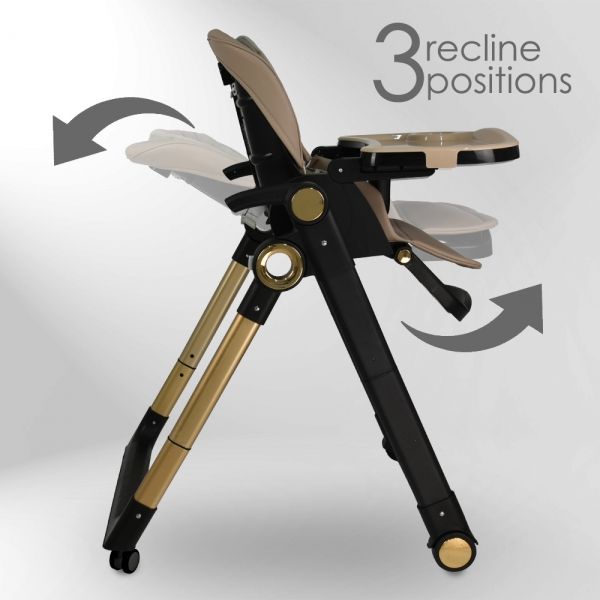 BEBE STARS Καρέκλα Φαγητού-Κούνια 2in1 Yum Yum Mocha Beige (6-36 μηνών)