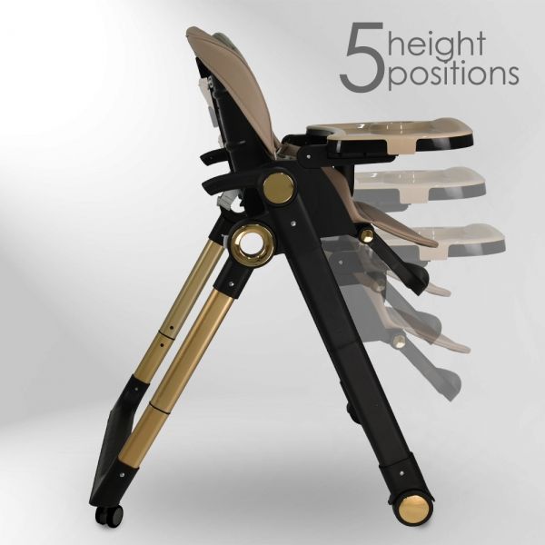 BEBE STARS Καρέκλα Φαγητού-Κούνια 2in1 Yum Yum Mocha Beige (6-36 μηνών)