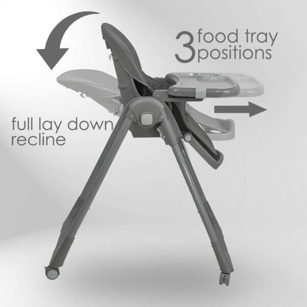 BEBE STARS Κάθισμα Φαγητού Milk Grey (6-36 μηνών)