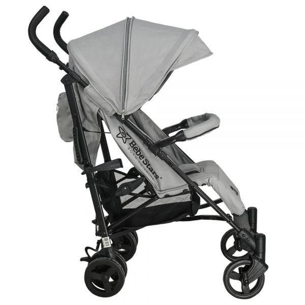 BEBE STARS Καρότσι Βόλτας Μπαστούνι Buggy Adam Ice Grey