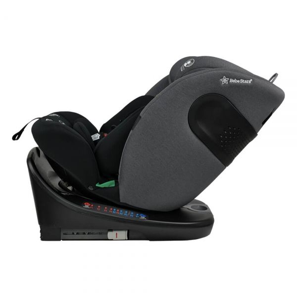 BEBE STARS Κάθισμα Αυτοκινήτου Isofix i-Size Supreme 360° Steel Grey (40-150cm)