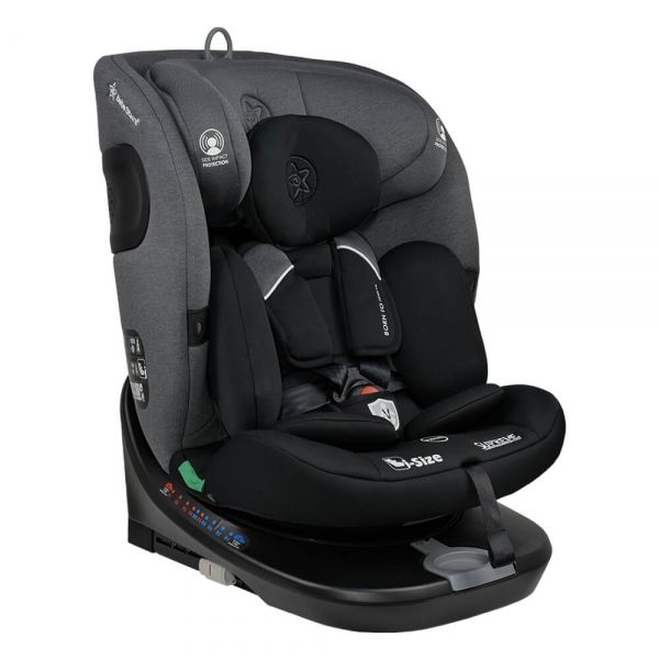 BEBE STARS Κάθισμα Αυτοκινήτου Isofix i-Size Supreme 360° Steel Grey (40-150cm)