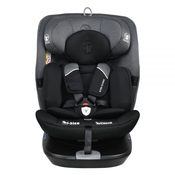 BEBE STARS Κάθισμα Αυτοκινήτου Isofix i-Size Supreme 360° Steel Grey (40-150cm)