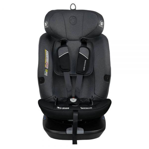 BEBE STARS Κάθισμα Αυτοκινήτου Isofix i-Size Supreme 360° Steel Grey (40-150cm)