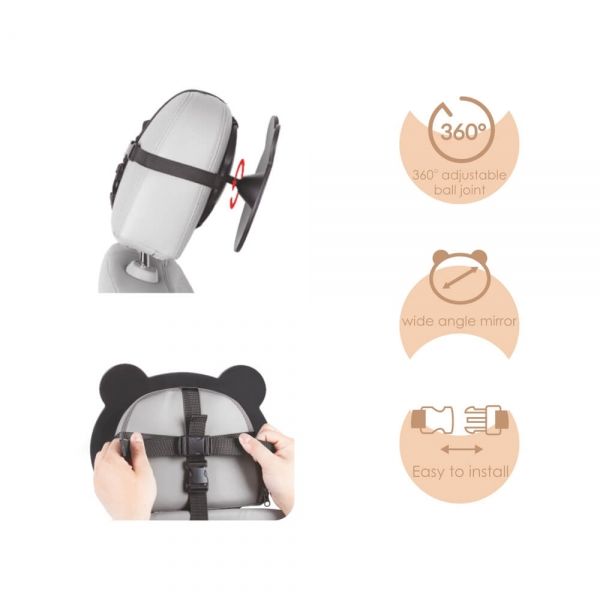 BEBE STARS Καθρέφτης Αυτοκινήτου Για Μωρά Universal 360°