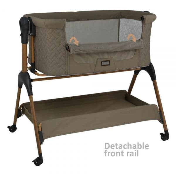 BEBE STARS Λίκνο Μωρού Με Κουνουπιέρα Style 2in1 Natural Beige